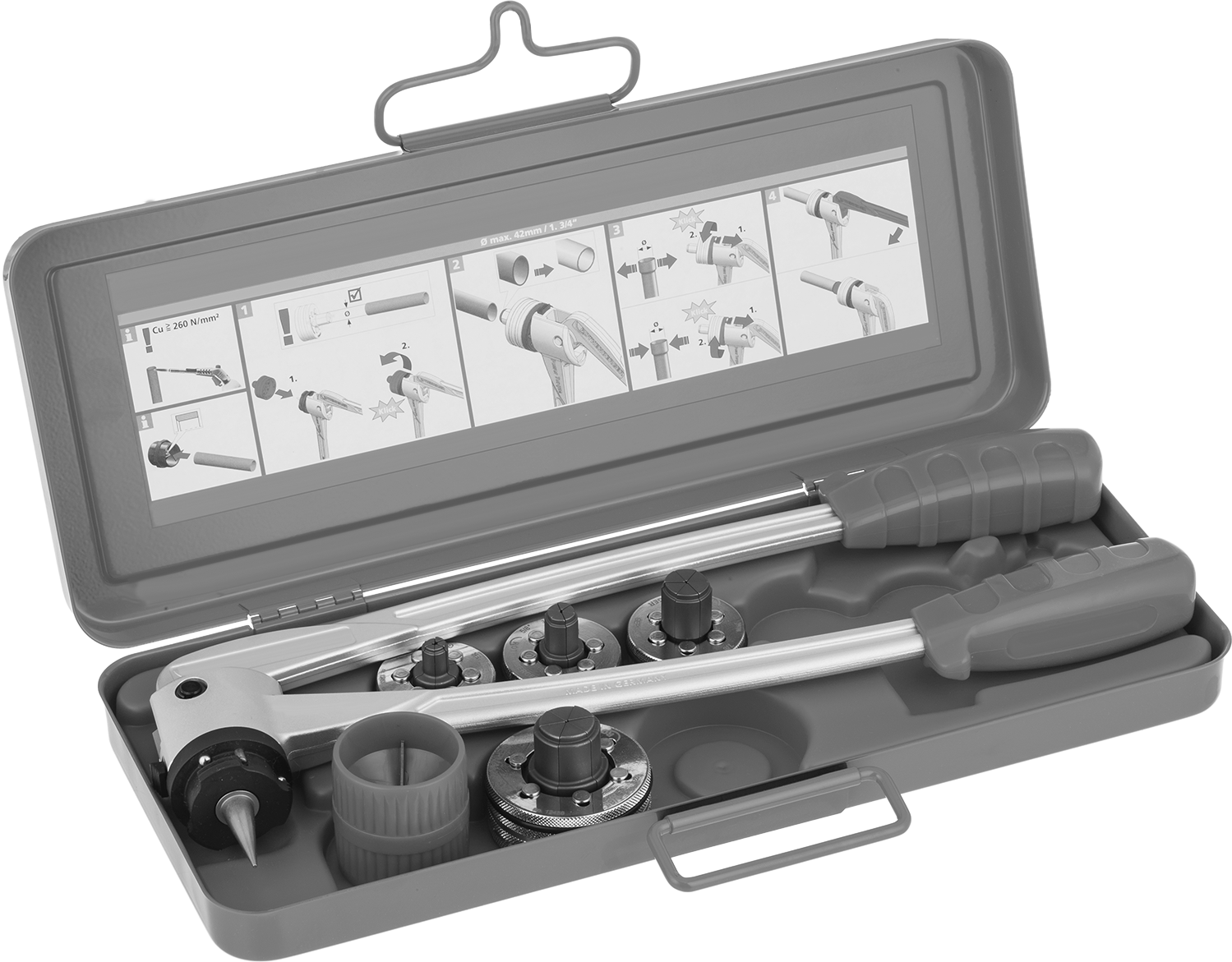 Boru genişletici, 1/2" için, 5/8", 7/8“ ve 1-1/8” Boru Dış Çapı