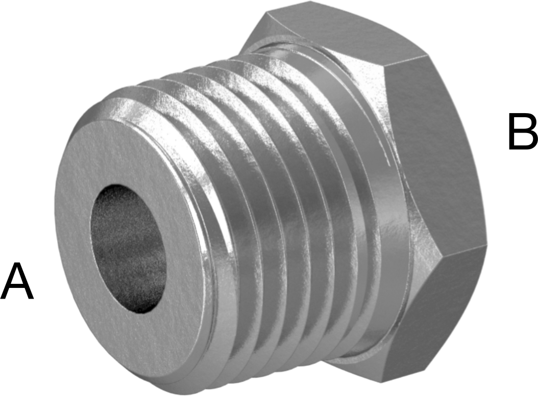 Yüksek Basınçlı Krom Kaplı Pirinç Boru Bağlantı Elemanı, Burç Adaptörü, 1/2 NPT Erkek x 1/8 NPT Dişi