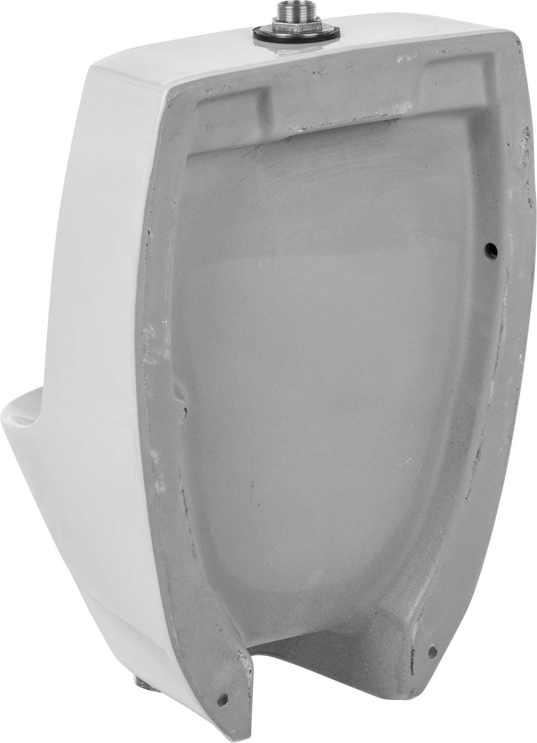 Pisuar, Alt Çıkışlı, 18“ Yükseklik x 12-3/4” Genişlik x 12-3/4" Derinlik