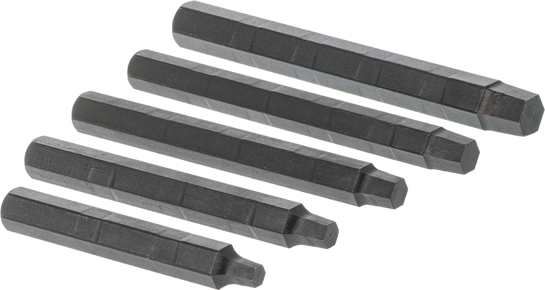 Çıkarıcı Seti, 1/4“ ila 1/2” Düz Başlı Soket Başlı Vidalar için