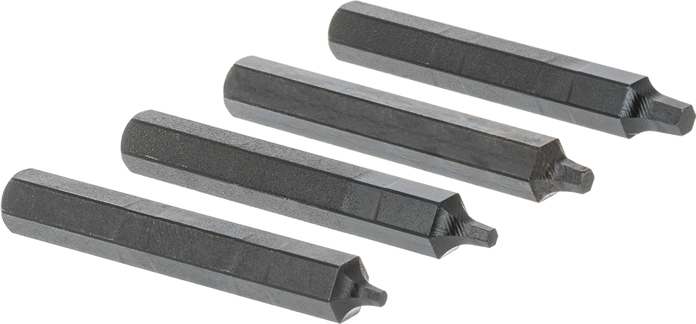 Çıkarıcı Seti, 6 Numaralı ila 1/4" Düğme Başlı Soket Başlı Vidalar için