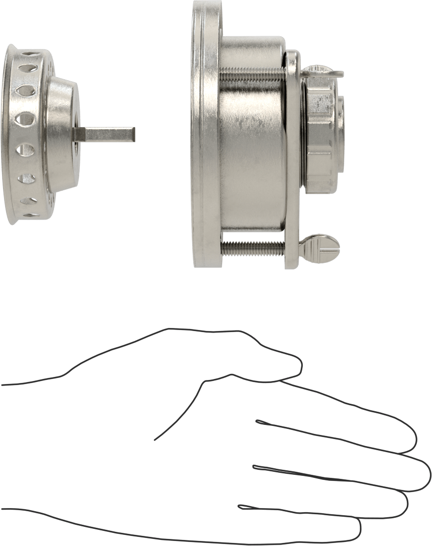 Lavabo Tahliyesi, Süzgeç ile, Paslanmaz Çelik, 3-1/2“ ila 4” Açıklık için, 4-1/2" Üst Çap