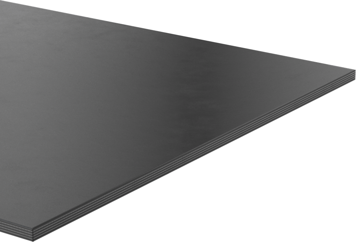 Kumaş Takviyeli Hava Koşullarına Dayanıklı EPDM Kauçuk, Ultra Mukavemet, 1/4" Kalınlık, 12“ x 24” Levha
