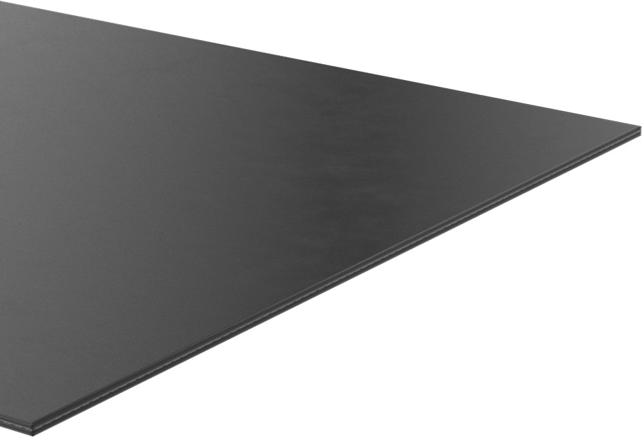 Kumaş Takviyeli Hava Koşullarına Dayanıklı EPDM Kauçuk, Ultra Mukavemet, Yapışkan arka yüz, 1/16" Kalınlık, 6“ x 36” Şerit