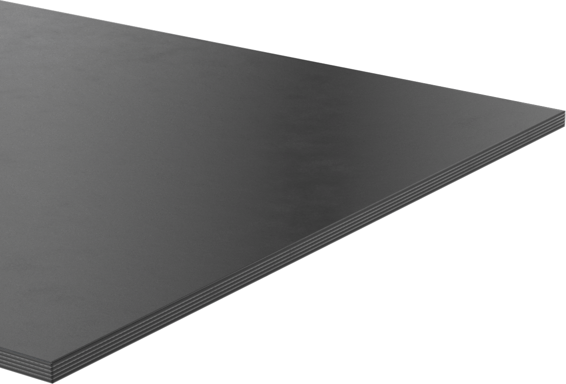 Kumaş Takviyeli Hava Koşullarına Dayanıklı EPDM Kauçuk, Ultra Mukavemet, Yapışkan arka yüz, 1/4" Kalınlık, 12“ x 24” Levha