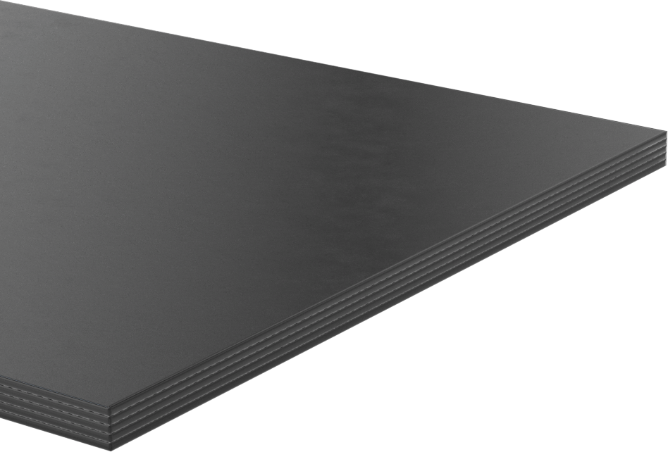 Kumaş Takviyeli Hava Koşullarına Dayanıklı EPDM Kauçuk, Ultra Mukavemet, Yapışkan arka yüz, 1/4" Kalınlık, 6“ x 36” Şerit