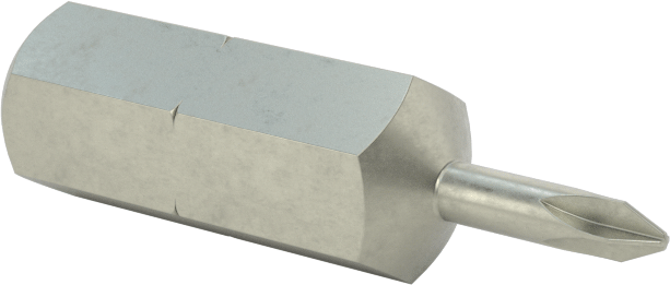 JIS Bit, 1/4" Altıgen Şaft, 00 Numaralı Boyut, 1" Toplam Uzunluk