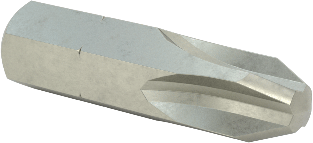 JIS Bit, 1/4" Altıgen Şaft, 3 Boyutu, 1" Toplam Uzunluk