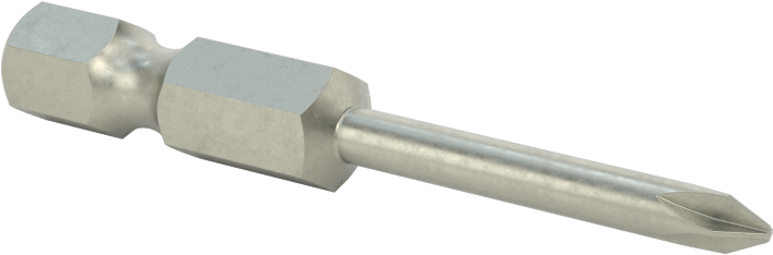 JIS Bit, Elektrikli Alet için 1/4" Altıgen Şaft, NO.0 Boyut, 2" Toplam Uzunluk