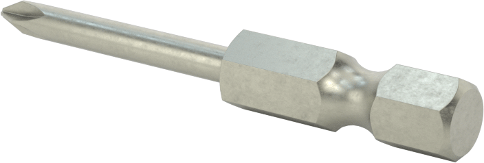 JIS Bit, Elektrikli Alet için 1/4" Altıgen Şaft, NO.0 Boyut, 2" Toplam Uzunluk