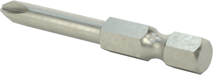 JIS Bit, Elektrikli Alet için 1/4" Altıgen Şaft, NO.1 Boyutu, 1-7/8" Uzunluk