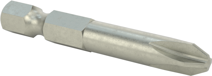 JIS Bit, Elektrikli Alet için 1/4" Altıgen Şaft, NO.2 Boyutu, 2" Toplam Uzunluk