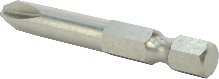 JIS Bit, Elektrikli Alet için 1/4" Altıgen Şaft, NO.2 Boyutu, 2" Toplam Uzunluk