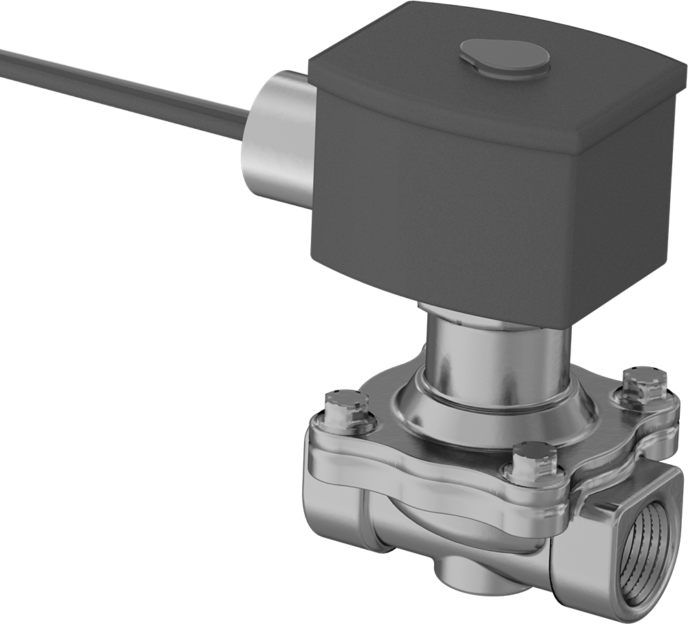 Premium Solenoid Açma/Kapama Valfi, Normalde Açık, 110V/120V AC, 1/2 NPT Dişi
