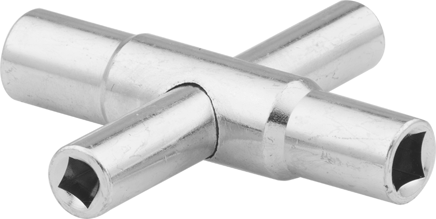 Kesme Vanası Anahtarı, 1/4", 9/32", 5/16“ ve 11/32” Boyut, 3-1/8" Toplam Uzunluk