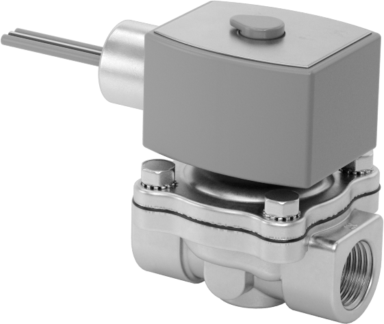 Premium Solenoid Açma/Kapama Valfi, Normalde Kapalı, 24V DC, 1/2 NPT Dişi, Düşme Destekli