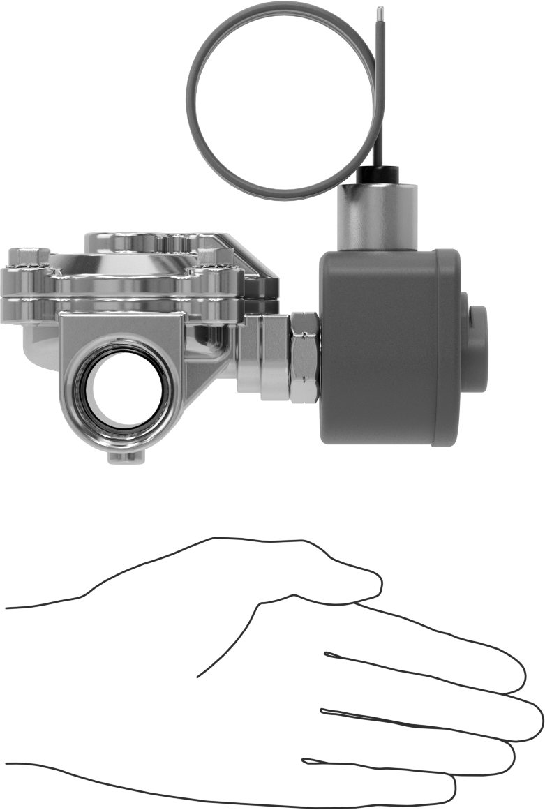 Premium Solenoid Açma/Kapama Valfi, Normalde Açık, 24V DC, 1 NPT Dişi, Düşme Destekli