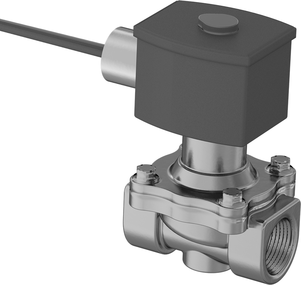 Premium Solenoid Açma/Kapama Valfi, Normalde Açık, 120V AC, 3/4 NPT Dişi, Sıfır Düşüş