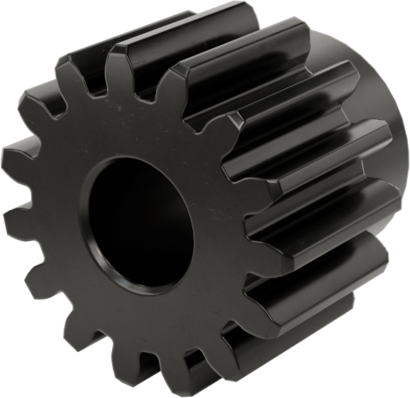 Metal Dişli - 20 Derece Basınç Açısı, Yuvarlak, 2 Modül, 15 Diş, 30 mm Aralık, 1045 Karbon Çelik