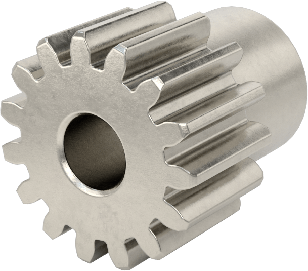 Metal Dişli - 20 Derece Basınç Açısı, Yuvarlak, 1,5 Modül, 15 Diş, 22,5 mm Adım, 303 Paslanmaz Çelik