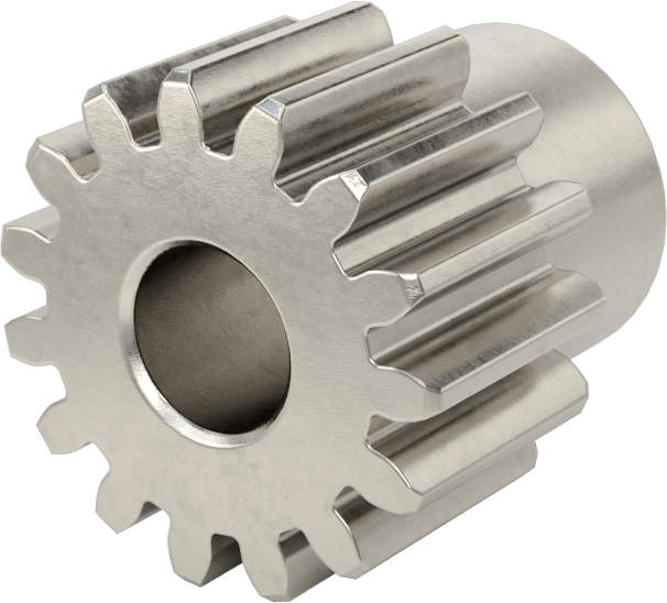 Metal Dişli - 20 Derece Basınç Açısı, Yuvarlak, 2 Modül, 15 Diş, 30 mm Aralığı, 303 Paslanmaz Çelik