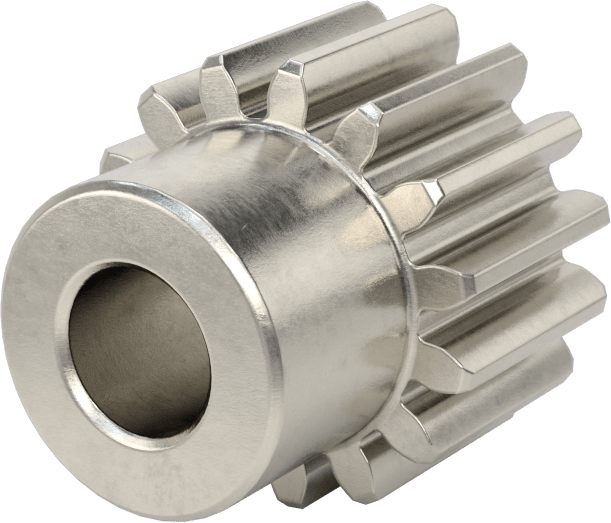 Metal Dişli - 20 Derece Basınç Açısı, Yuvarlak, 2 Modül, 15 Diş, 30 mm Aralığı, 303 Paslanmaz Çelik