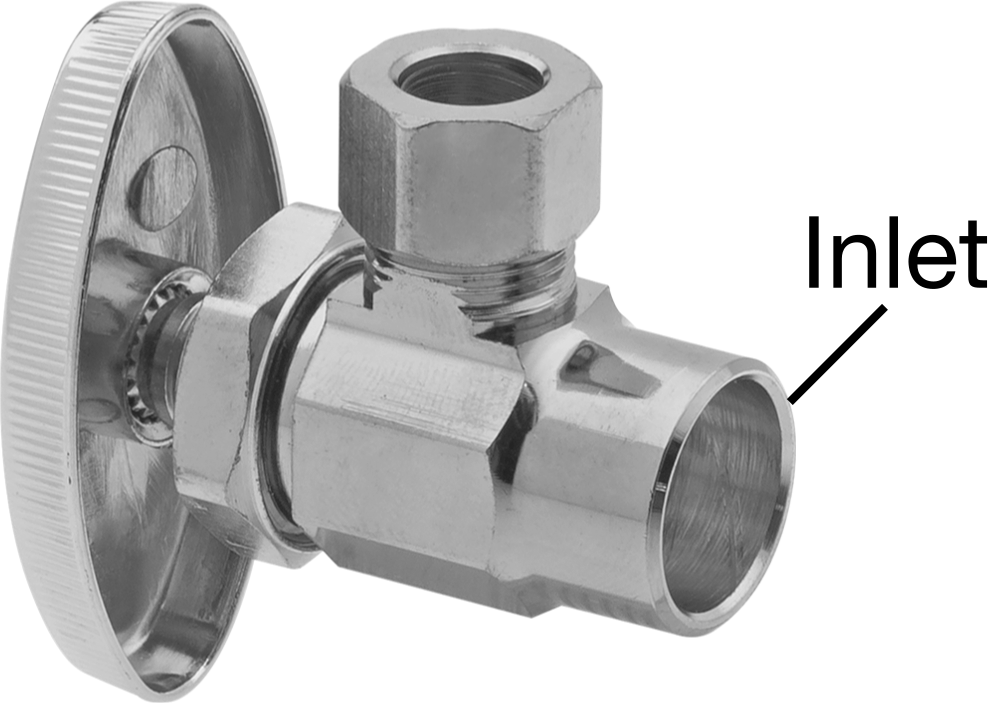 90° Elbow Valve with Solder-Connect Inlet