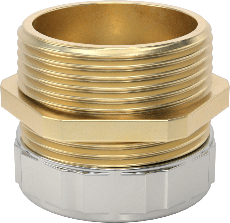 Lavabo Tahliye Sıkıştırma Tüpü Adaptörü, 1-1/4 NPT Erkek, 1-1/4" Boru Dış Çapı için