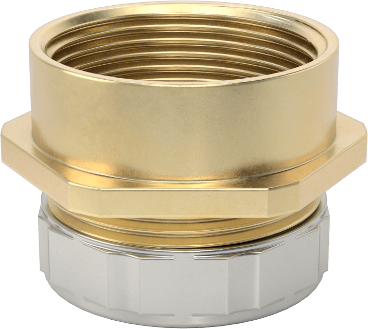 Lavabo Tahliye Sıkıştırma Tüpü Adaptörü, 1-1/4 NPT Dişi, 1-1/4" Boru Dış Çapı için