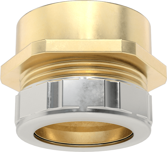 Lavabo Tahliye Sıkıştırma Tüpü Adaptörü, 1-1/4 NPT Dişi, 1-1/4" Boru Dış Çapı için
