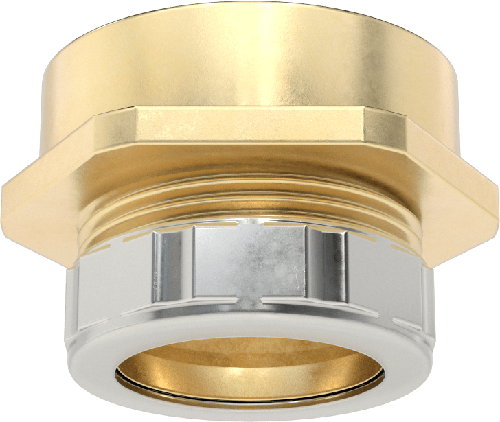 Lavabo Tahliye Sıkıştırma Tüpü Adaptörü, 1-1/2 NPT Dişi, 1-1/4" Boru Dış Çapı için