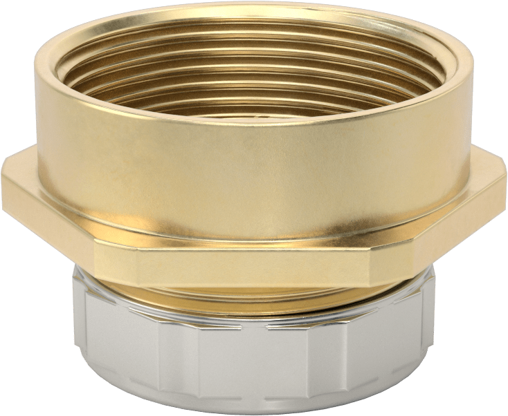 Lavabo Tahliye Sıkıştırma Tüpü Adaptörü, 1-1/2 NPT Dişi, 1-1/4" Boru Dış Çapı için