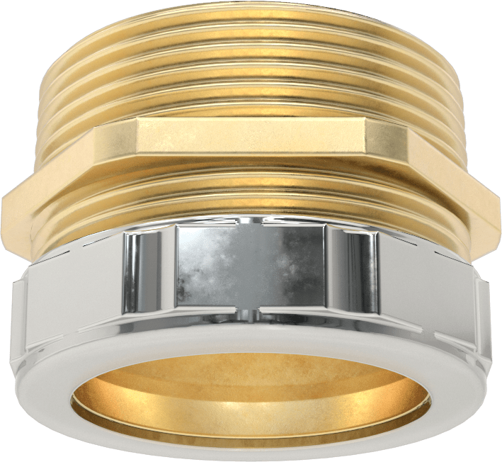 Lavabo Tahliye Sıkıştırma Tüpü Adaptörü, 1-1/2 NPT Erkek, 1-1/2" Boru Dış Çapı için