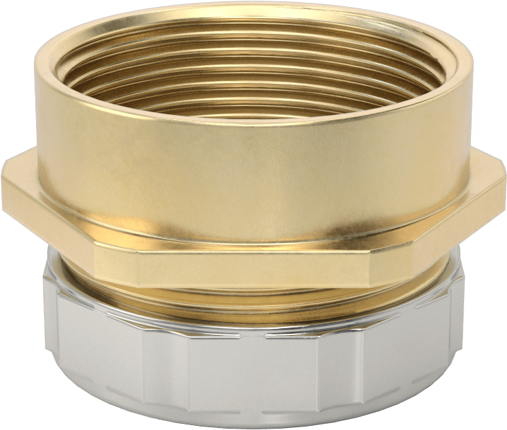 Lavabo Tahliye Sıkıştırma Tüpü Adaptörü, 1-1/2 NPT Dişi, 1-1/2" Boru Dış Çapı için