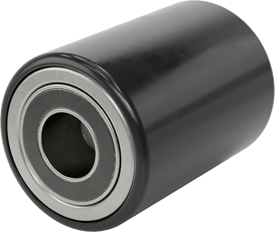 Poliüretan Palet ve Forklift Tekerleği, Taç için Bilyalı Rulmanlı, 3-1/4“ Çap x 4-1/2” Genişlik