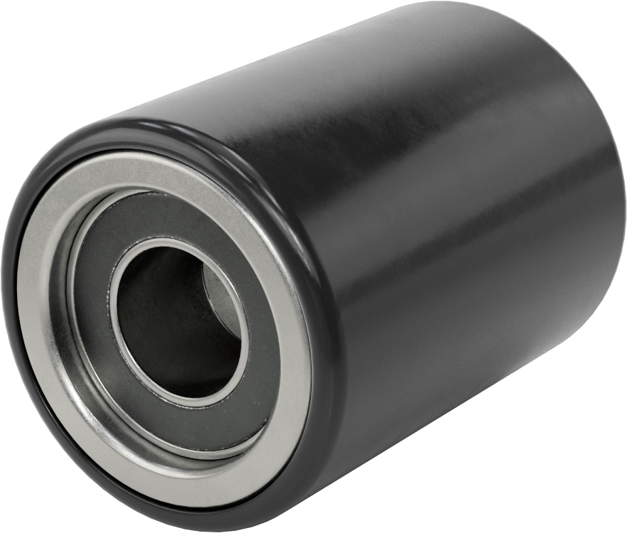 Poliüretan Palet ve Forklift Tekerleği, Taç için Rulmanlı, 3-1/4“ Çap x 4-3/8” Genişlik
