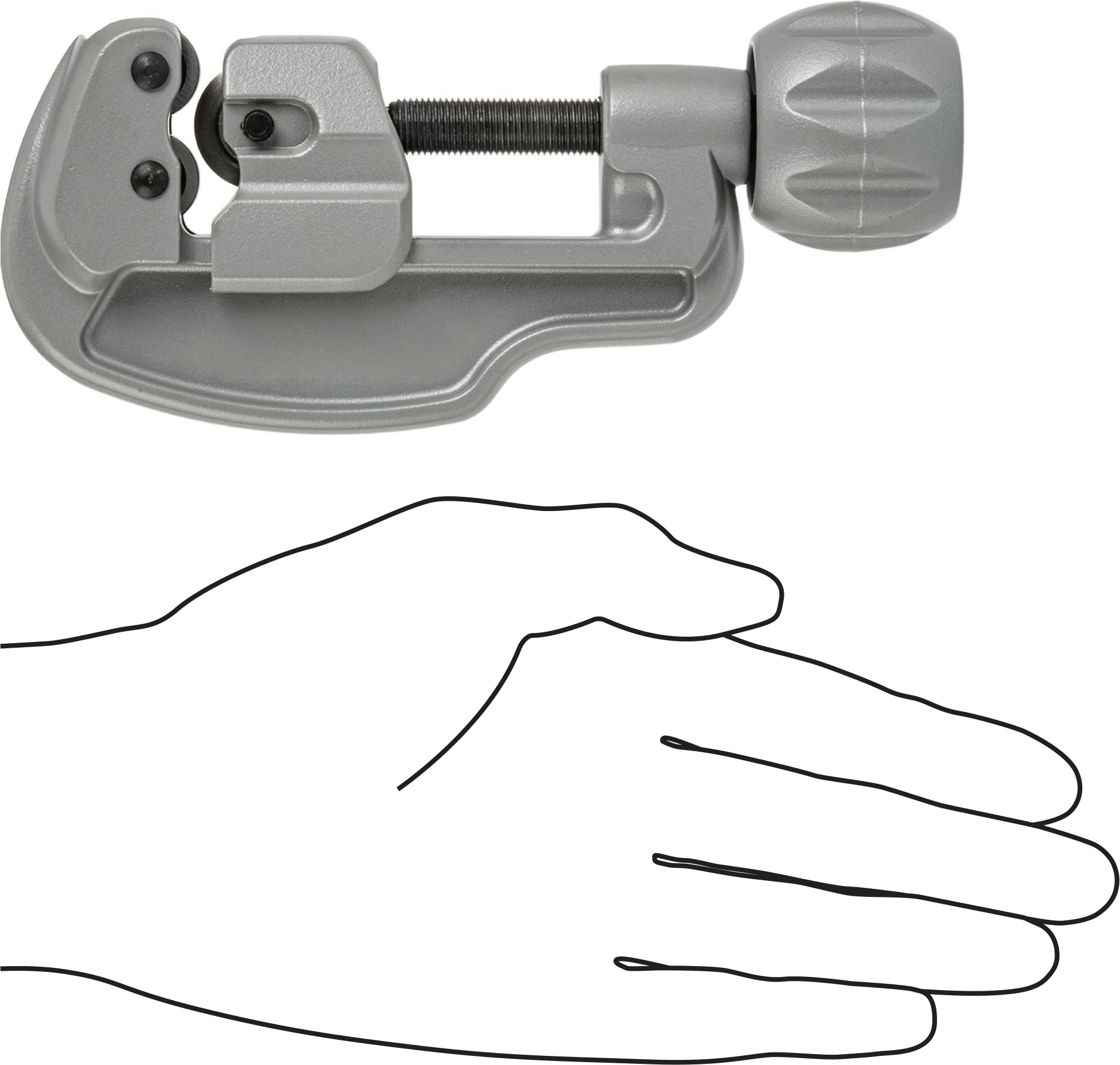 Metal Boru ve Kanal Kesici, 1/4“ ila 1-3/8” Dış Çap için, 7-1/8" Uzunluk