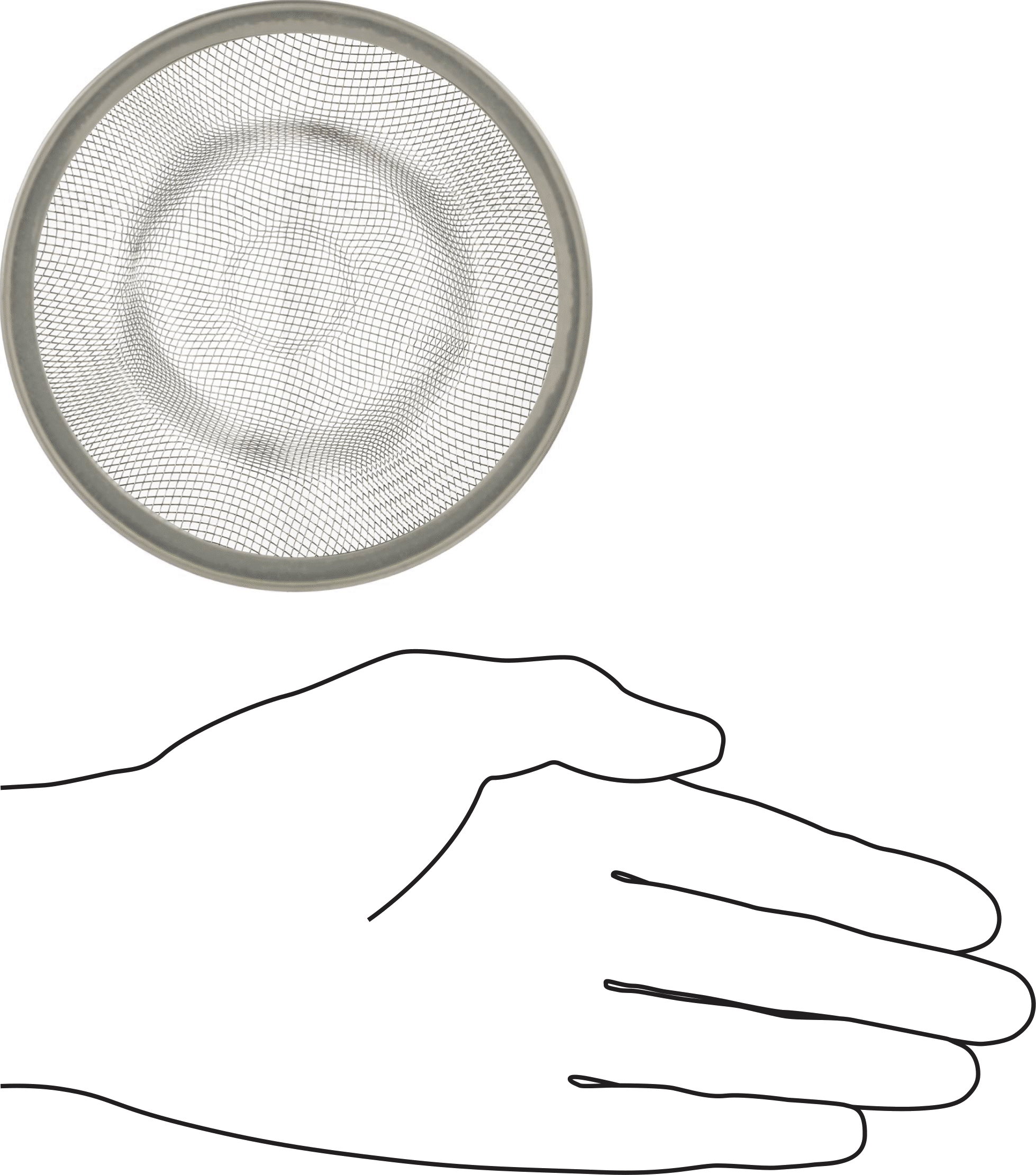 Stainless Steel Mesh Strainers for 2-1/2" ID Sink Drains