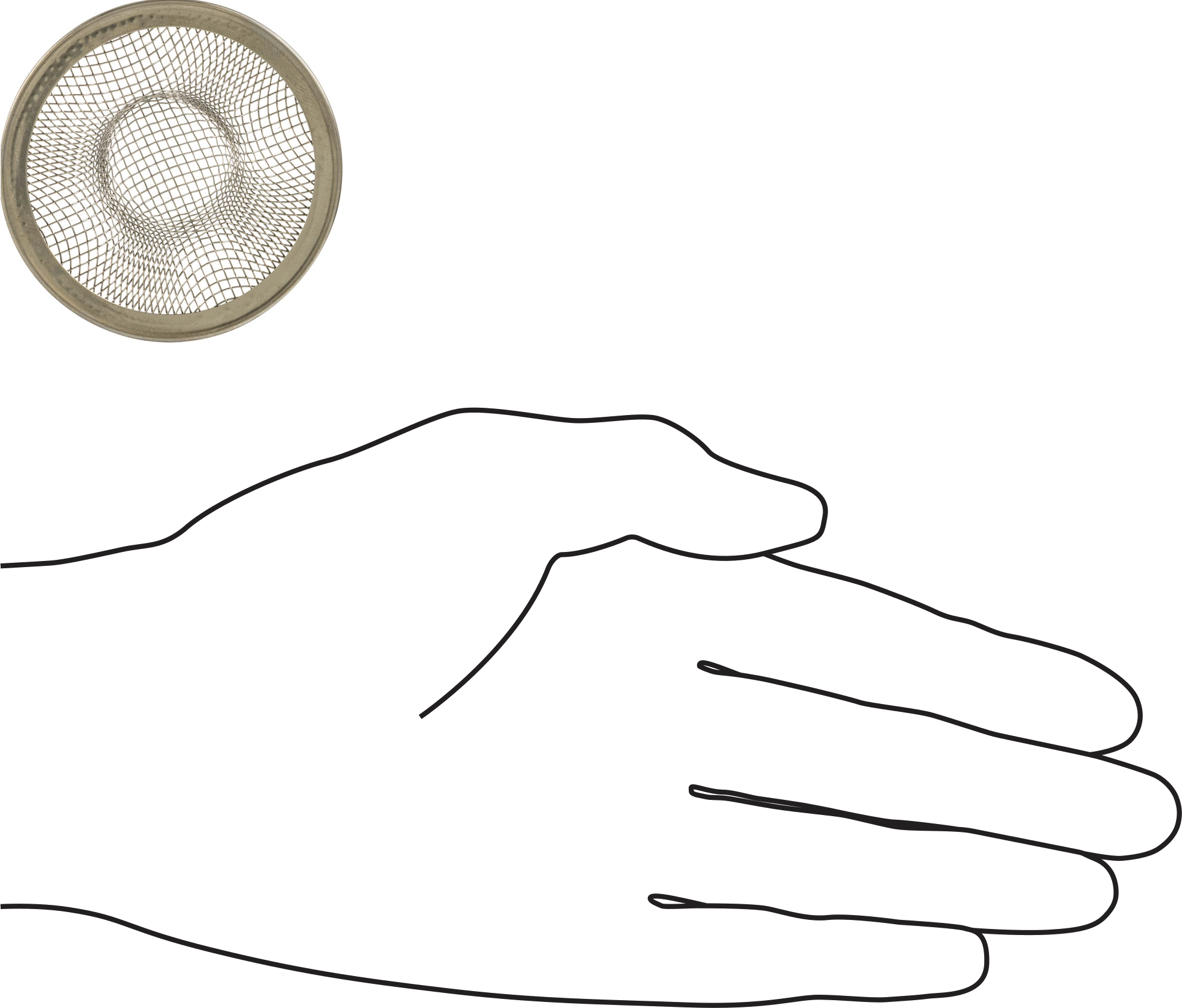 Stainless Steel Mesh Strainers for 1-1/2" ID Sink Drains