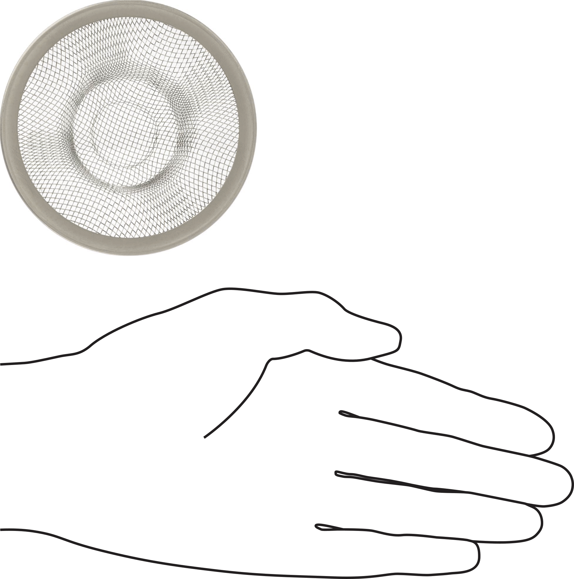 Stainless Steel Mesh Strainers for 2" ID Sink Drains