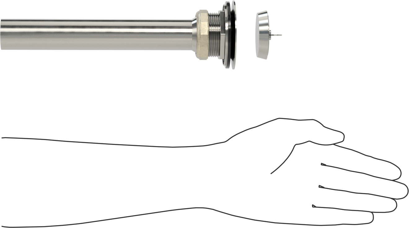 Delikli Süzgeçli Lavabo Tahliye, 2“ ila 2-1/2” Açıklık Çapı için, 1-1/4“ Dış Çap x 8” Uzunluklu Kuyruk Parçası