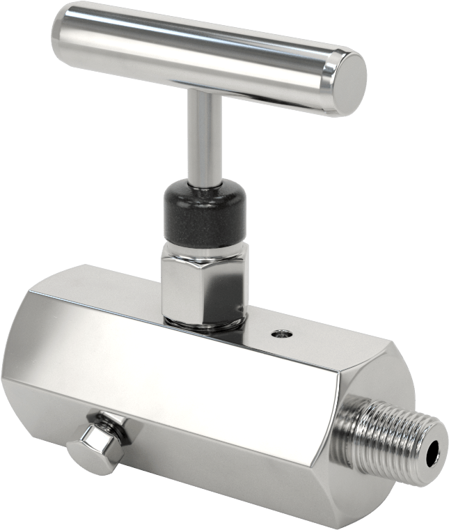 Havalandırma Delikli Hassas Akış Ayar Valfi, Metal-Metal Koltuk, 1/4 NPT Dişi x Erkek