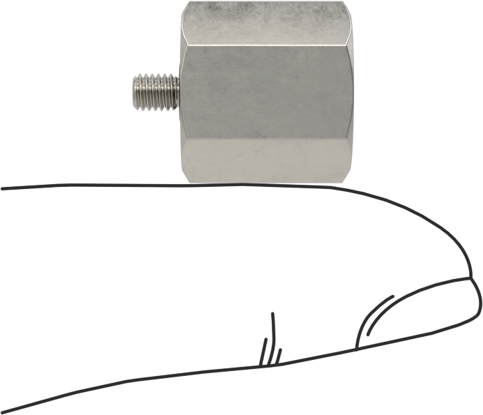 Minyatür Orta Basınçlı 303 Paslanmaz Çelik Boru Bağlantı Parçası, Adaptör, 1/16 NPT Dişi x M3 x 0,5 mm Erkek