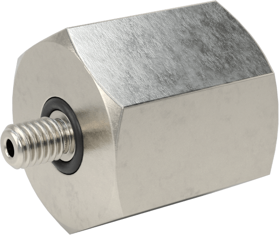 Minyatür Orta Basınçlı 303 Paslanmaz Çelik Boru Bağlantı Parçası, Adaptör, 1/16 NPT Dişi x M3 x 0,5 mm Erkek