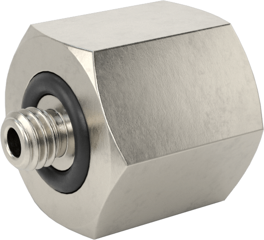 Minyatür Orta Basınçlı 303 Paslanmaz Çelik Boru Bağlantı Parçası, Düz Adaptör, 1/4 NPT Dişi x M5 x 0,8 mm Erkek