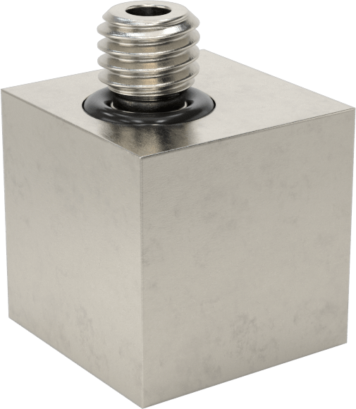 Minyatür Orta Basınçlı 303 Paslanmaz Çelik Boru Bağlantı Parçası, 90 Derece Adaptör, 10-32 Dişi x M5 x 0,8 mm Erkek
