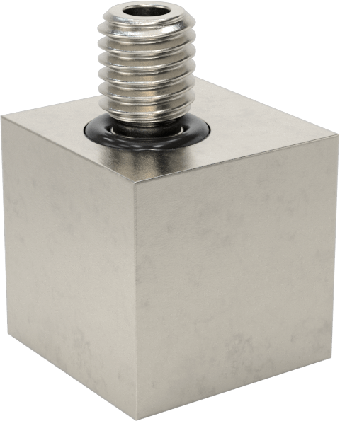 Minyatür Orta Basınçlı 303 Paslanmaz Çelik Boru Bağlantı Parçası, 90 Derece Adaptör, 1/16 NPT Dişi x M5 x 0,8 mm Erkek