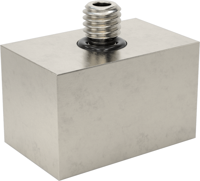 Minyatür Orta Basınçlı 303 Paslanmaz Çelik Boru Bağlantı Parçası, 90 Derece Adaptör, 1/4 NPT Dişi x M6 x 1 mm Erkek