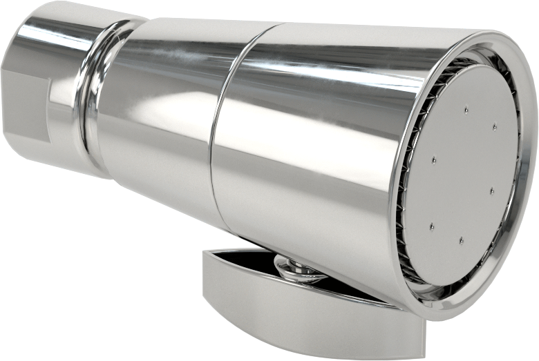 Ayarlanabilir Duş Başlığı, 1-1/2" Çap, 1/2 NPT Dişi Giriş