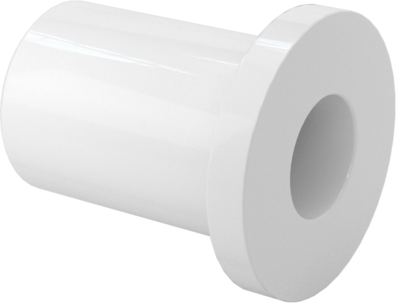 Neme Dayanıklı Kuru Çalışan Flanşlı Kovanlı Rulman, Asetal, 3/16" Mil Çapı için, 1/2" Uzunluk, 7/16" Flanş Dış Çapı